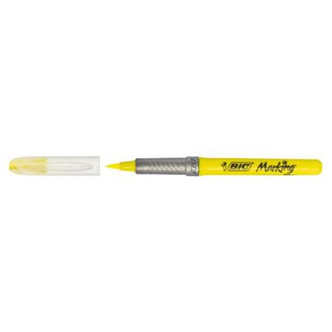 Zakreślacz Bic Fluo pędzelkowy 4.3mm, Żółty